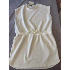 All In Motion Airy Sleek Active Dress XXL Cream Athleisure Drawstring Waist